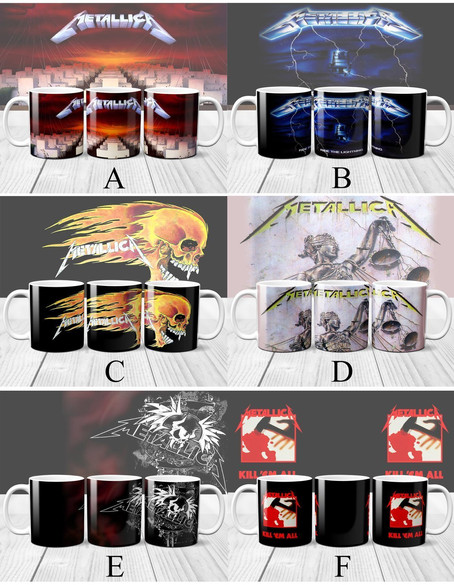 METALLICA Zestaw poduszka+kubek WZORY +GRATIS!