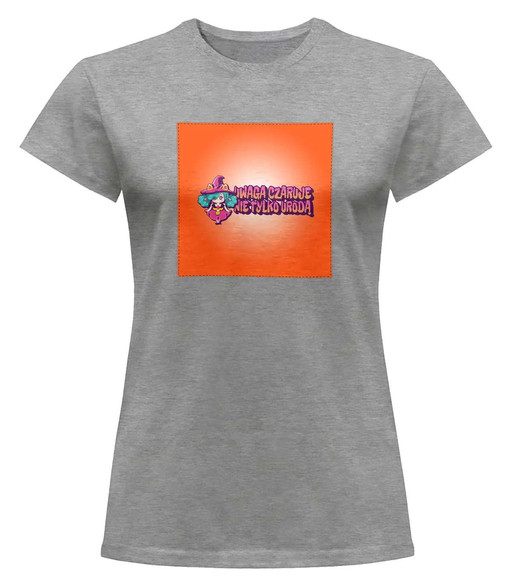 Bluzka damska z naszywką Uwaga czaruje nie..