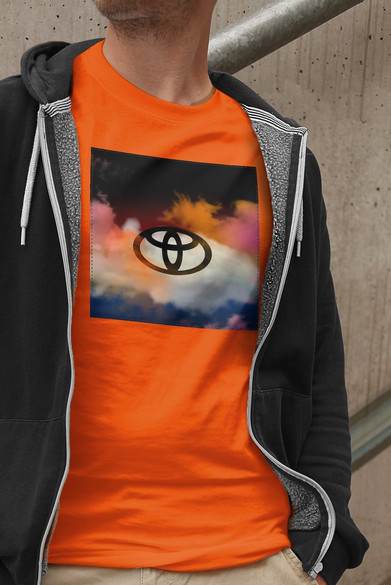 Koszulka z naszywką Toyota logo colourful