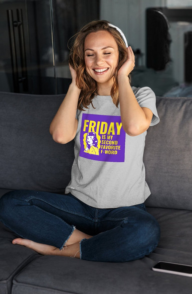 Bluzka damska z naszywką Friday – woman