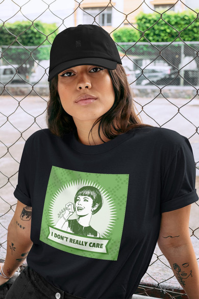 Koszulka z naszywką I don't really care