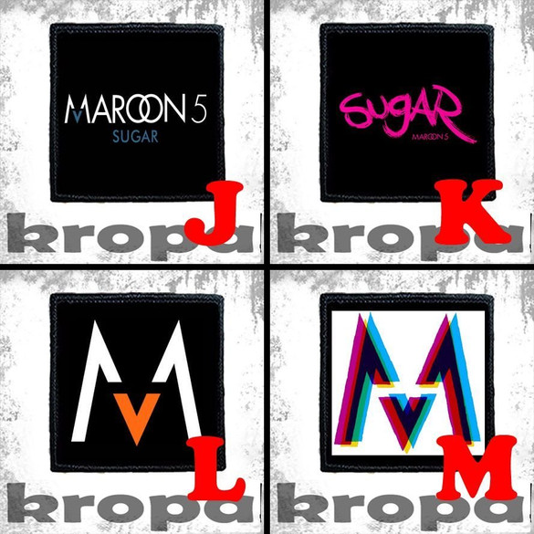 Naszywka MAROON 5 10 x 10 cm  Dużo Wzorów!