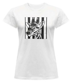 Bluzka damska z naszywką Giraffe/ żyrafa