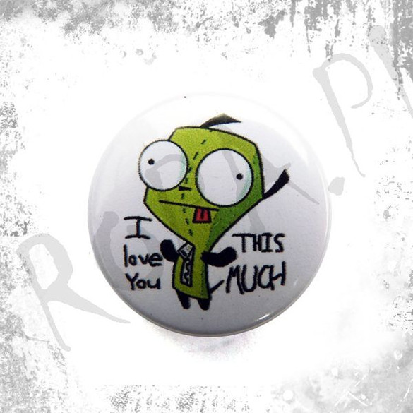 Przypinka I LOVE YOU THIS MUCH