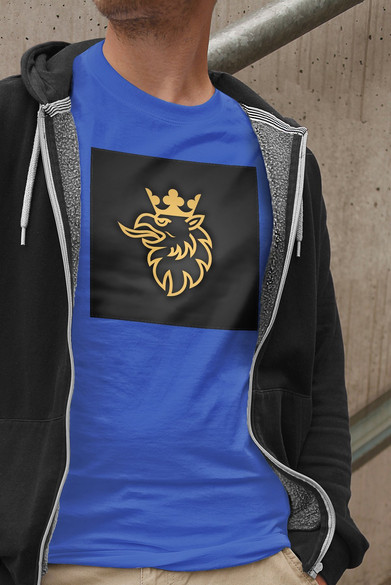 Koszulka z naszywką Scania logo gold