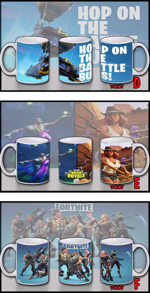 Kubek FORTNITE 33 wzory + imię gracza GRATIS