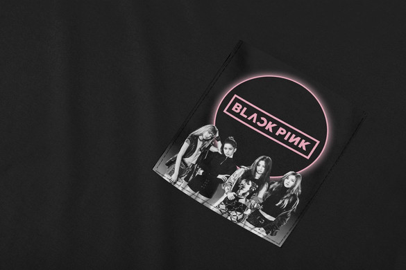 Koszulka z kieszonką BLACKPINK