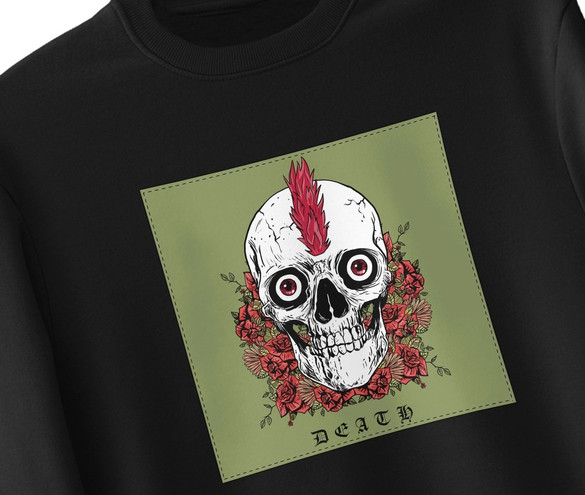 Bluza z naszywką Skull : Death