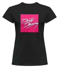 Bluzka damska z naszywką Dirty Dancing logo pink