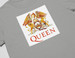 Koszulka z naszywką Queen logo white