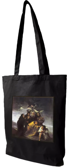 Torba z naszywką Urok Francisco Goya czarna