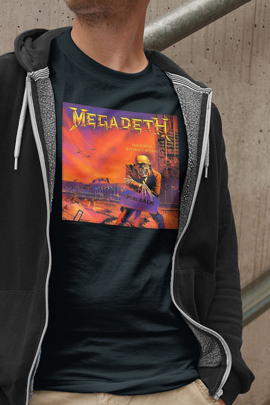 Koszulka z naszywką Megadeth Peace sells