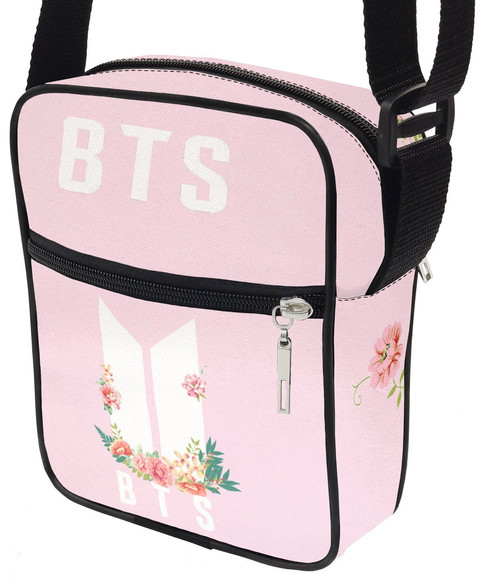 Torba Listonoszka BTS Pink Dodaj swój napis!