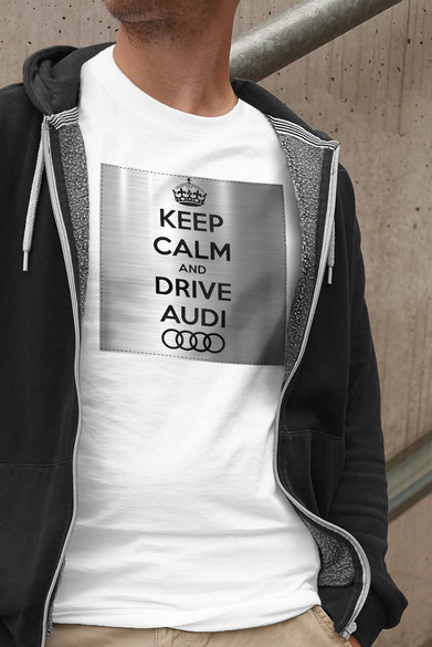 Koszulka z naszywką Audi Keep Calm