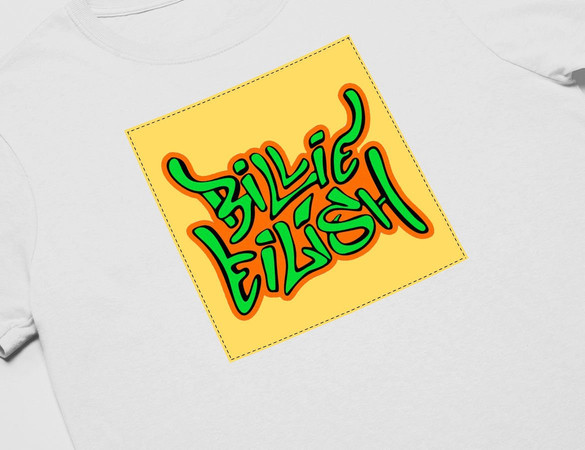 Koszulka z naszywką Billie Eilish 04