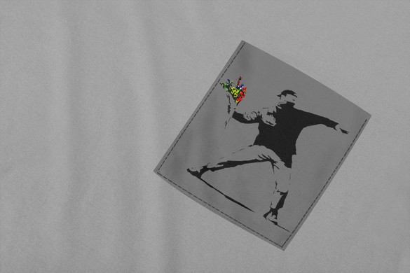 Koszulka z kieszonką BANKSY 01