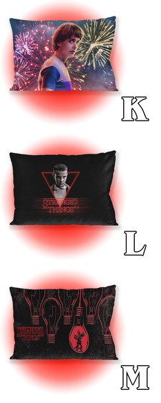 STRANGER THINGS Zestaw poduszka kubek WZORY+GRATIS