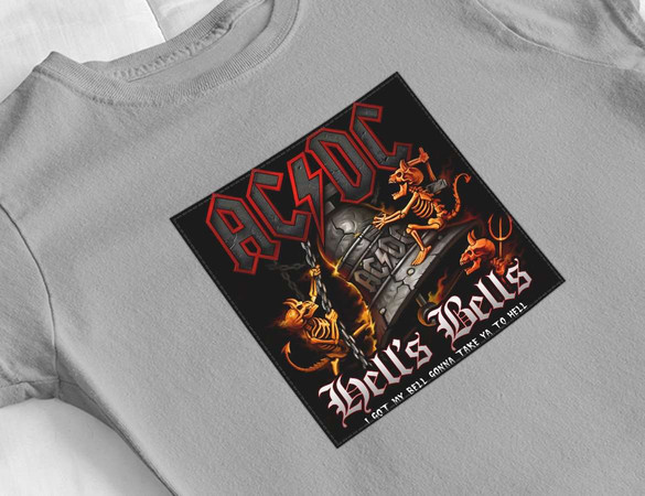 Bluzka damska z naszywką AC/DC Hells Bells