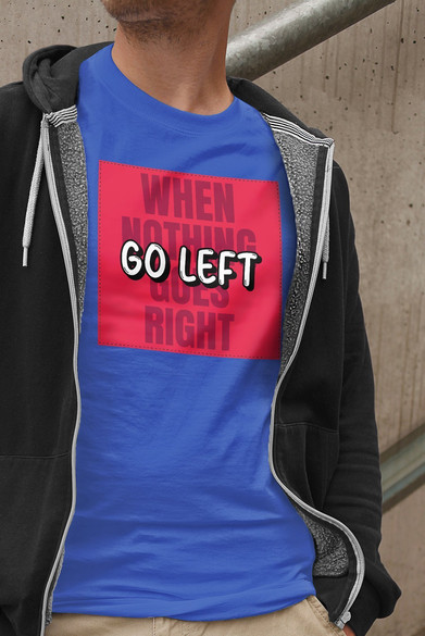 Koszulka z naszywką When nothing goes...