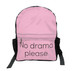 Plecak Szkolny NO DRAMA PLEASE Dodaj napis!