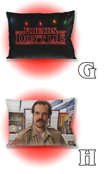 Poduszka STRANGER THINGS 60x40cm WZORY