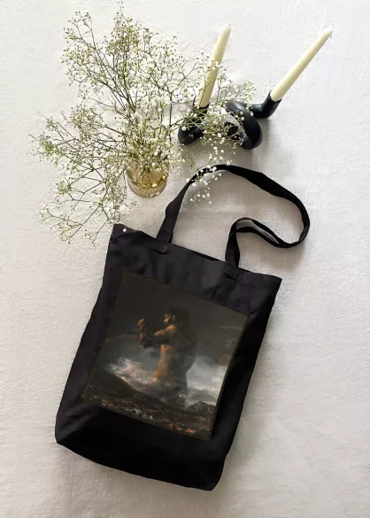 Torba z naszywką Kolos Francisco Goya czarna