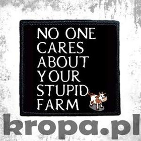Naszywka NO ONE CARES...
