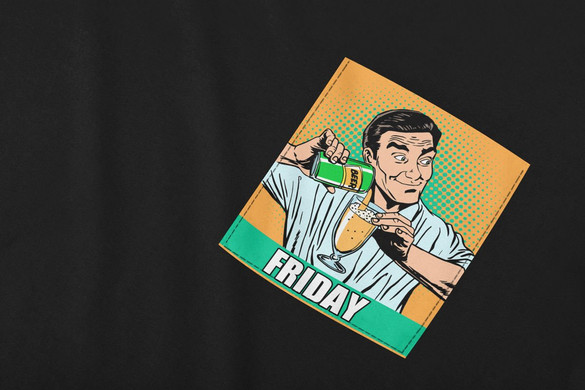 Koszulka z kieszonką FRIDAY
