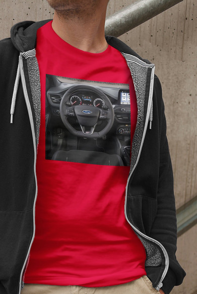 Koszulka z naszywką Ford kierownica