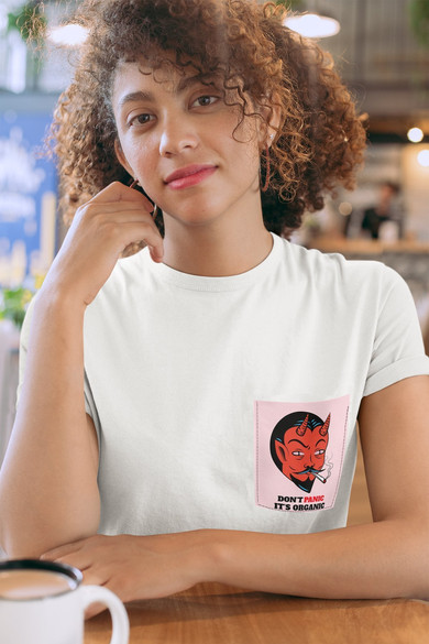 Koszulka z kieszonką DONT PANIC IT'S ORGANIC