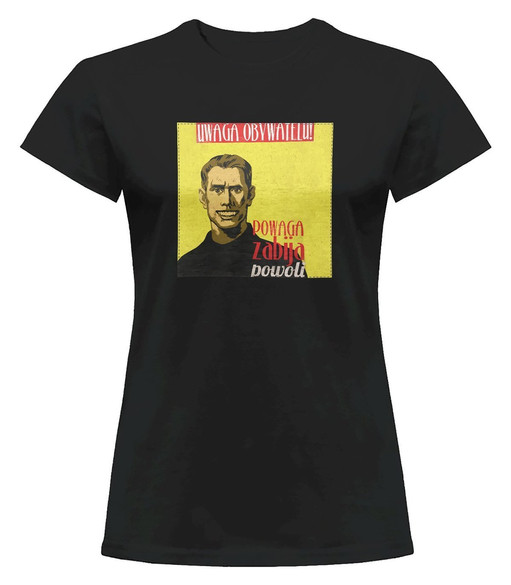 Bluzka damska z naszywką PRL- powaga zabija