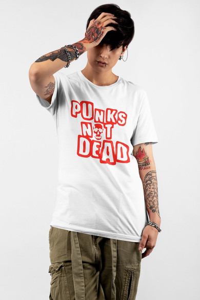 Koszulka Punks not dead + Twój napis