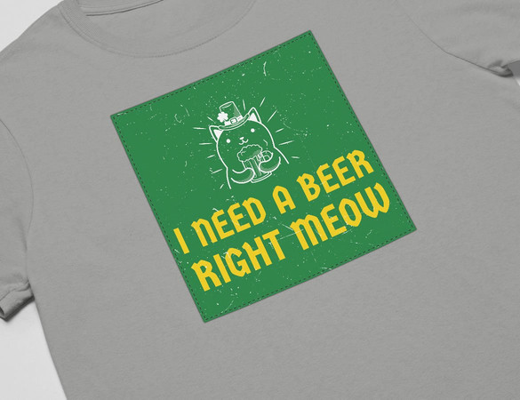 Koszulka z naszywką I NEED A BEER...