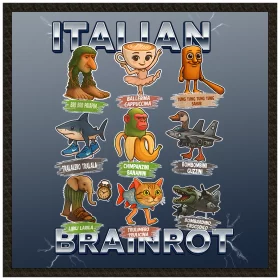 Naszywka Italian Brainrot Paczka Stworków włoskich brainrotów