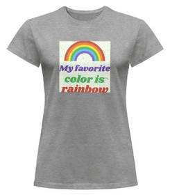 Bluzka damska z naszywką Favourite colour