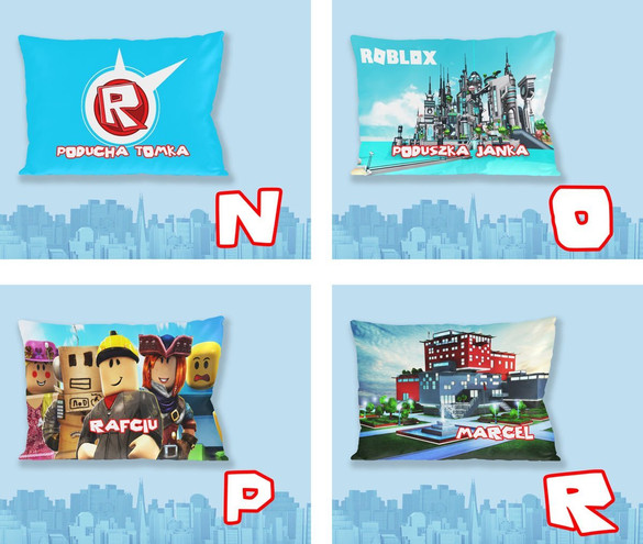 Poduszka ROBLOX FULLPRINT 60x40cm Z POLSKI WZORY
