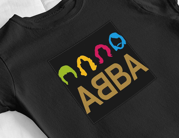 Bluzka damska z naszywką ABBA logo 