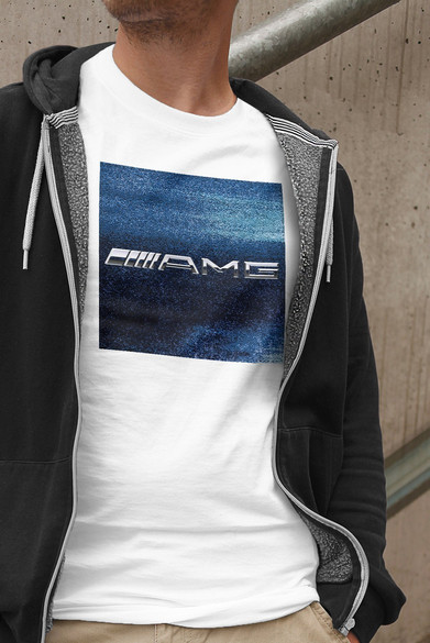 Koszulka z naszywką Mercedes AMG