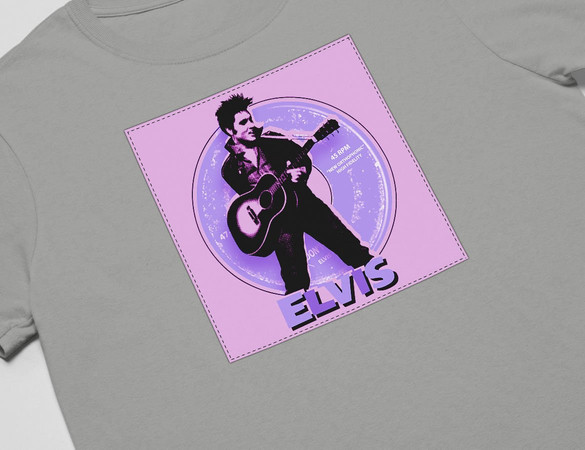 Koszulka z naszywką Elvis Presley 01