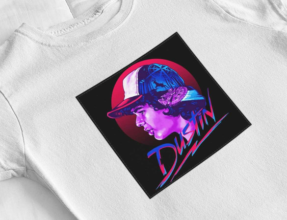 Bluzka damska z naszywką Stranger Things Dustin