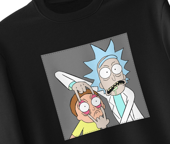 Bluza z naszywką Rick and Morty 01