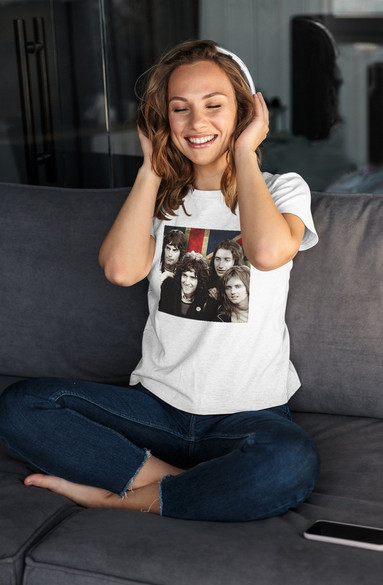 Bluzka damska z naszywką Queen Zespół