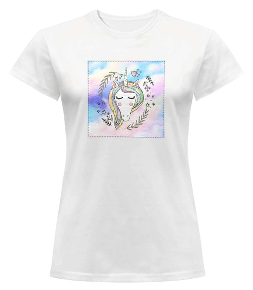 Bluzka damska z naszywką Unicorne 01