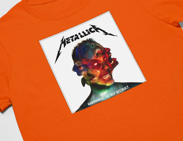 Koszulka z naszywką Metallica Hardwired..