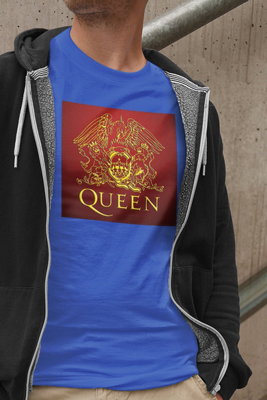 Koszulka z naszywką Queen logo red