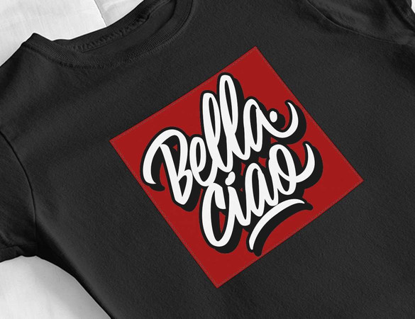 Bluzka damska z naszywką Dom z papieru b-ciao