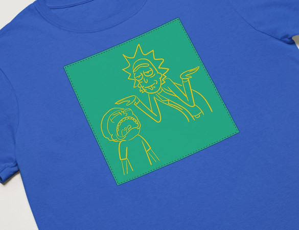 Koszulka z naszywką Rick and Morty 06