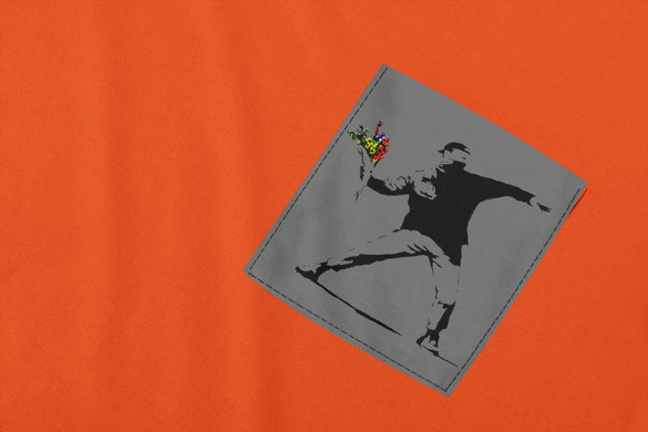 Koszulka z kieszonką BANKSY 01