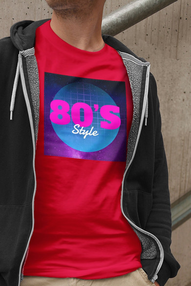 Koszulka z naszywką 80's Style