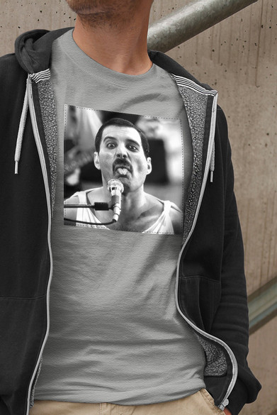 Koszulka z naszywką Queen Freddie Mercury 1